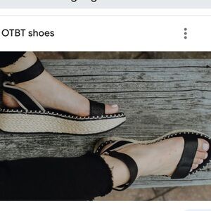 OTBT Reflector espadrilles Women's Black vacations beach casual office Y2K 11M